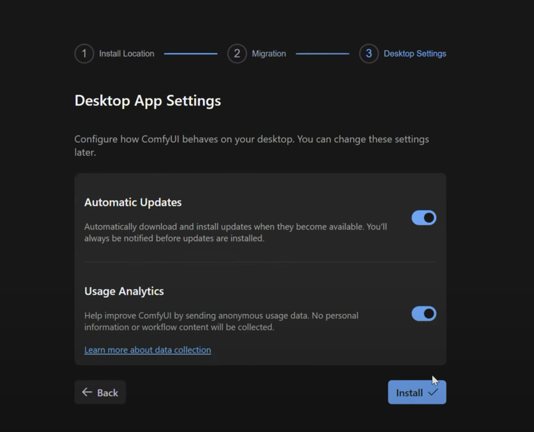 User Settings