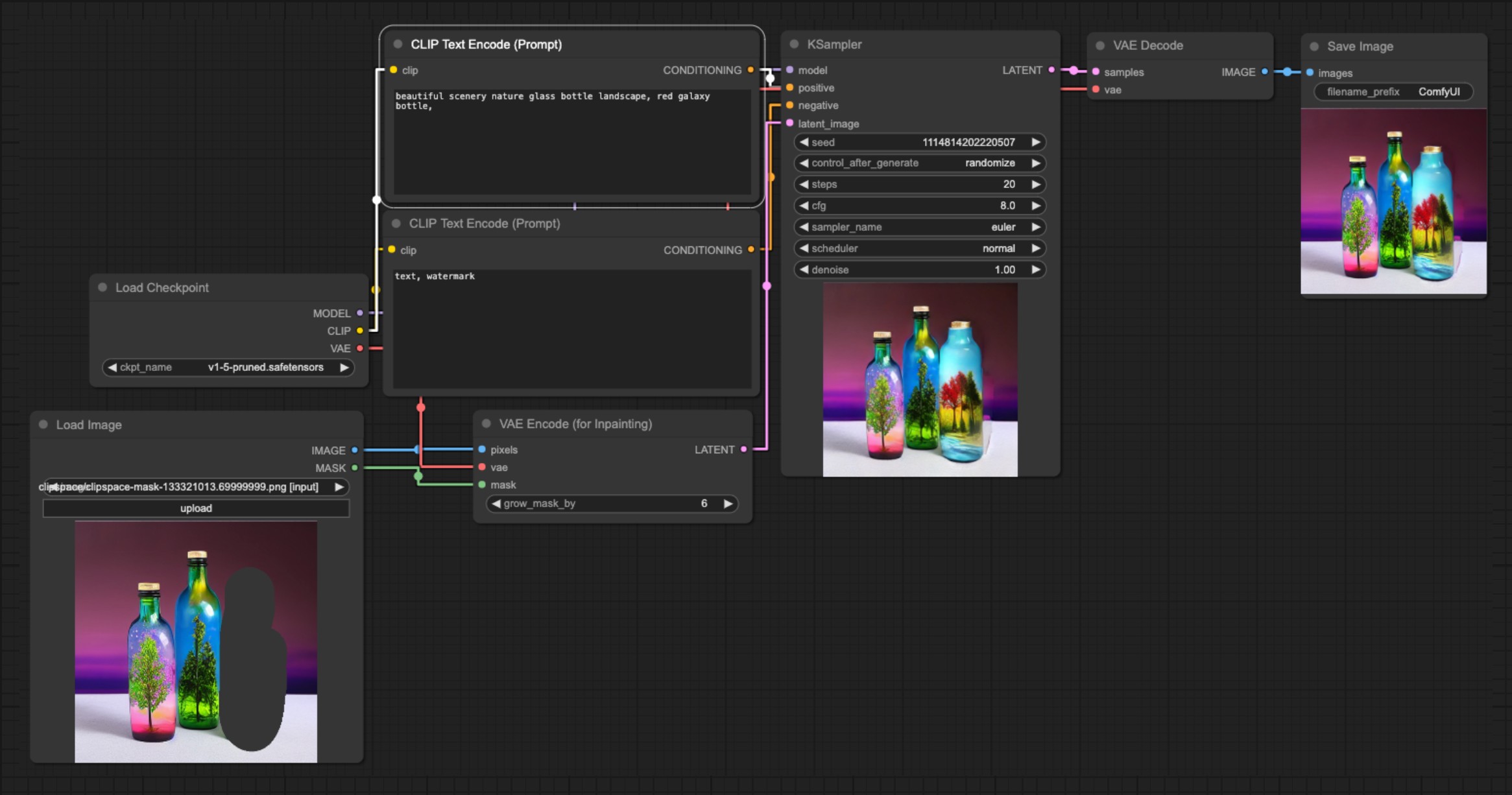 VAE Encoder(for inpainting) usage example