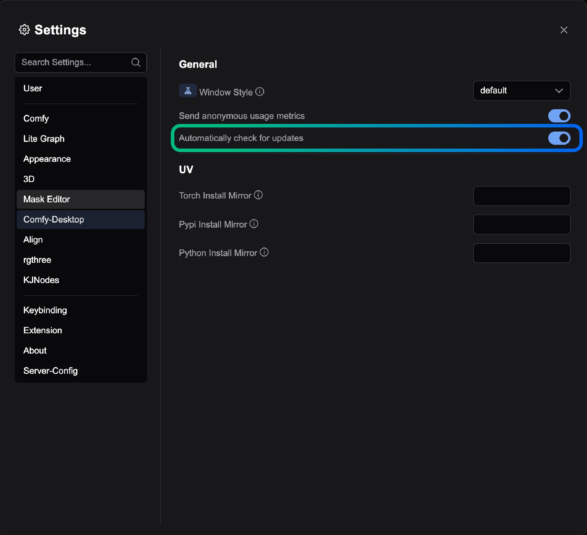 Enable Auto Update